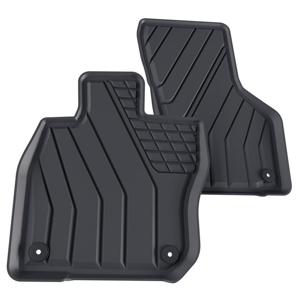 Tapis de sol en TPE adapté pour Hyundau Tucson IV SUV (2020-....) - aussi pour Mild Hybrid; non pour HEV Hybrid et Plug-in Hybrid - tapis de voiture - noir