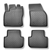 Tapis de sol en TPE adapté pour Volkswagen Tiguan II SUV (12.2015-10.2022) - tapis de voiture - noir