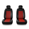 Housses de siège avant adaptées pour Alfa Romeo 166 I, II, III (1998-2007) - housse siege voiture universelles - couverture siege conducteur - 2CM-RD