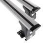 Barres de toit en aluminium adapté pour Chevrolet Kalos Hayon (2004-2011) - Porte-Bagages de Voiture argent - toit normal