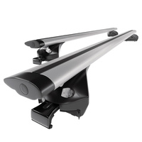 Barres de toit en aluminium adapté pour BMW X2 F39 SAC (2018-....) - Porte-Bagages de Voiture argent - rails intégrés