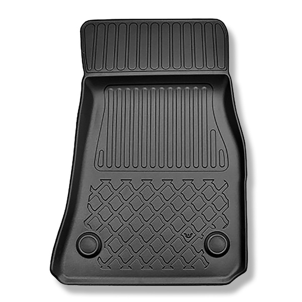 Tapis de sol en TPE adapté pour BMW 3 G20, G21, G80 Touring, Berline (03.2019-....) - aussi pour la version hybride - tapis de voiture - noir