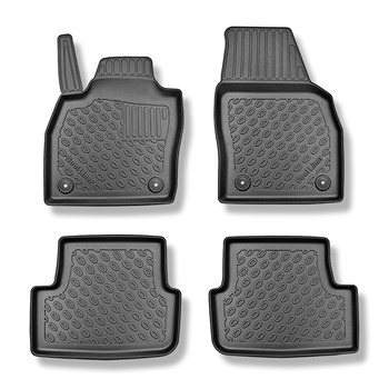 Tapis de sol en TPE adapté pour Volkswagen Taigo SUV (09.2021-....) - tapis de voiture - noir