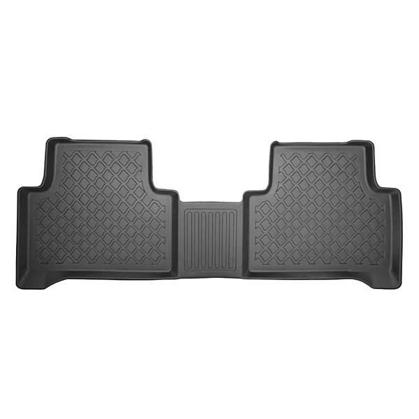 Tapis de sol en TPE adapté pour Volkswagen Touran II Monospace (09.2015-....) - 5 ou 7 sièges; sans la troisième rangée de sièges - tapis de voiture - noir