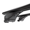 Barres de toit en aluminium adapté pour Jaguar XF Sportbrake (2012-2016) - Porte-Bagages de Voiture noir - rails intégrés