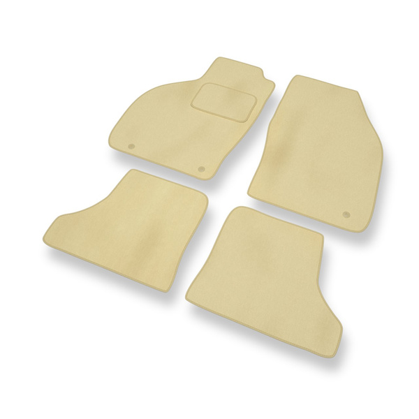 Tapis de Sol Velours adapté pour Saab 9-3 I Coupé, Hayon, Cabriolet (1998-2002) - Premium tapis de voiture - beige