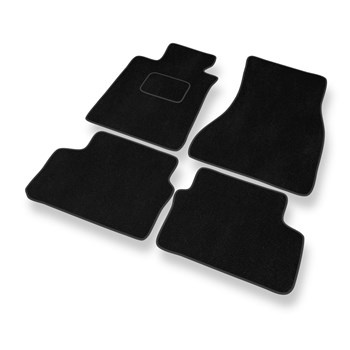 Tapis de Sol Velours adapté pour BMW 5 G30 (2017-....) - Premium tapis de voiture - noir