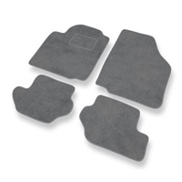 Tapis de Sol Velours adapté pour Ford Fiesta IV (1995-2002) - Premium tapis de voiture - gris