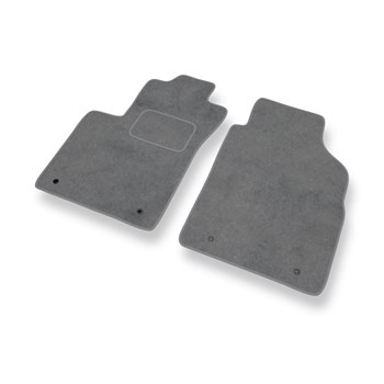 Tapis de Sol Velours adapté pour Fiat 500 (2012-....) - Premium tapis de voiture - gris