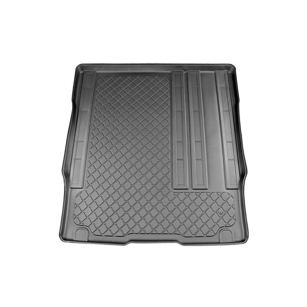 Tapis de coffre adapté pour Citroen SpaceTourer Van (01.2016-....) - bac de coffre - protection de coffre voiture - derriere 2e rangée de sieges; sièges sur rails; empattement court