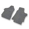 Tapis de Sol Velours adapté pour Hyundai H-1 II Van (2008-2021) - Premium tapis de voiture - gris