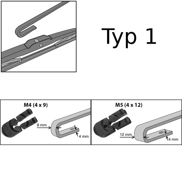 Balais d'essuie-glace de pare-brise adaptés pour Scania P Camion (2005-2019) - balais standard
