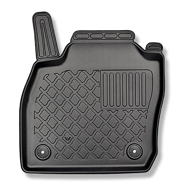 Tapis de sol en TPE adapté pour Volkswagen T-Cross Crossover (04.2019-....) - tapis de voiture - noir