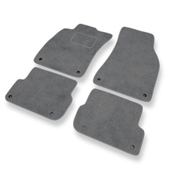 Tapis de Sol Velours adapté pour Audi A6 III C6 FL Avant, Berline (2006-2011) - Premium tapis de voiture - gris