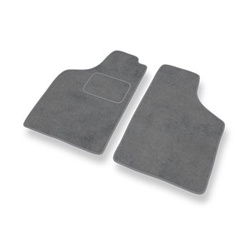 Tapis de Sol Velours adapté pour Fiat Uno II Hayon (1989-2002) - Premium tapis de voiture - gris