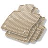 Tapis de sol en caoutchouc adapté pour Skoda Octavia IV Break, Liftback (2019-....) - tapis de voiture - beige - 4 pcs.