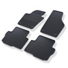 Tapis de sol en caoutchouc adapté pour Volkswagen Sharan II (2010-2022) - tapis de voiture - noir