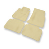 Tapis de Sol Velours adapté pour BMW 4 F32, F36 Coupé, Gran Coupé (2014-2021) - Premium tapis de voiture - beige