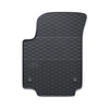 Tapis de sol en caoutchouc adapté pour Skoda Citigo Hayon (2011-2020) - tapis de voiture - noir - 4 pcs.
