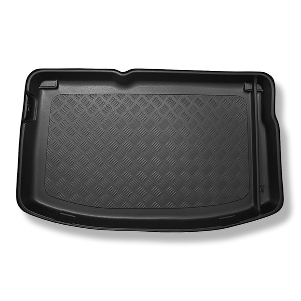 Tapis de coffre adapté pour Citroen C3 II Hayon (2009-12.2016) - bac de coffre - protection de coffre voiture - pour tous les modeles (avec roue de secours complete / avec roue a usage temporaire ou kit de réparation / avec et sans subwoofer)