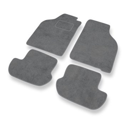 Tapis de Sol Velours adapté pour Ford KA I Hayon (1996-2008) - Premium tapis de voiture - gris