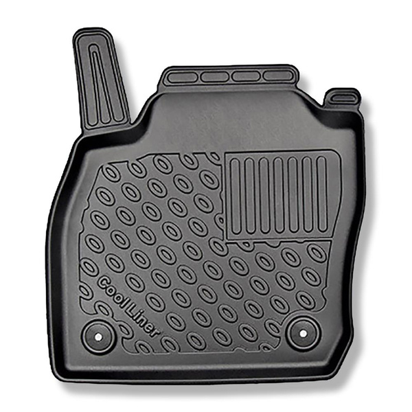 Kit tapis de coffre et tapis de voiture TPE pour: Volkswagen T-Cross Crossover (04.2019-....) - coffre inférieur;plancher amovible au plus bas niveau