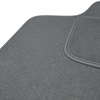 Tapis de Sol Velours adapté pour Mazda 323 VI Hayon, Berline (1998-2003) - Premium tapis de voiture - gris