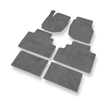 Tapis de Sol Velours adapté pour Mazda MPV II (1999-2006) - Premium tapis de voiture - gris