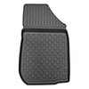 Tapis de sol en TPE adapté pour Dacia Logan II Berline (03.2013-....) - tapis de voiture - noir