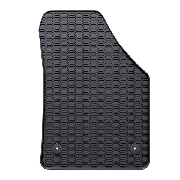Tapis de sol en caoutchouc adapté pour Volkswagen Caddy III Cargo (2004-2015) - tapis de voiture - noir - 4 pcs.