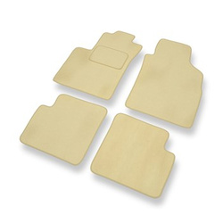 Tapis de Sol Velours adapté pour Ford KA II Hayon (2008-2016) - Premium tapis de voiture - beige