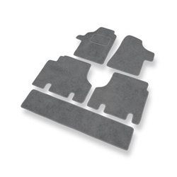 Tapis de Sol Velours adapté pour Mercedes-Benz Viano Van (2003-2014) - Premium tapis de voiture - gris