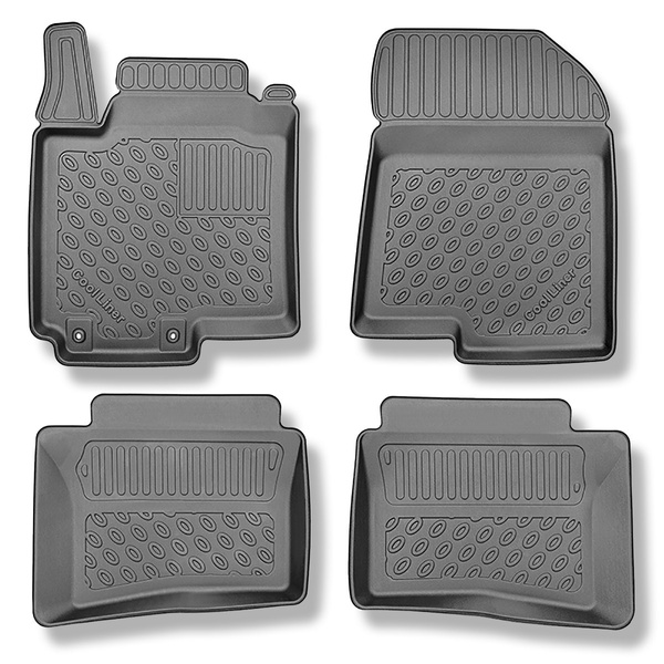 Tapis de sol en TPE adapté pour Hyundai i20 III BC3 Hayon (10.2020-....) - tapis de voiture - noir