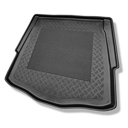 Tapis de coffre adapté pour Ford Mondeo IV Berline (09.2007-12.2014) - bac de coffre - protection de coffre voiture - avec roue de secours taille normale