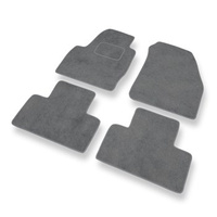 Tapis de Sol Velours adapté pour Land Rover Range Rover Evoque (2011-2018) - Premium tapis de voiture - gris