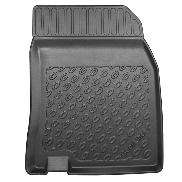 Tapis de sol en TPE adapté pour Nissan Qashqai II J11 Crossover (12.2015-10.2022) - tapis de voiture - noir