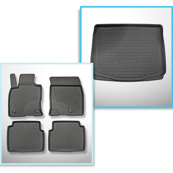 Kit tapis de coffre et tapis de voiture TPE pour: Ford Kuga III SUV (04.2020-...