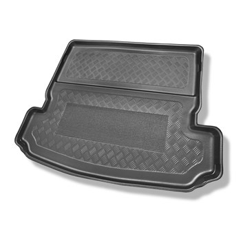 Tapis de coffre adapté pour Nissan X-Trail III T32 SUV (08.2014-....) - bac de coffre - protection de coffre voiture - 7 places; 3me rangée abaissée