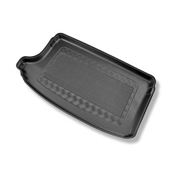 Tapis de coffre adapté pour Volkswagen T-Cross Crossover (04.2019-....) - bac de coffre - protection de coffre voiture - coffre supérieur; plancher amovible en la position la plus haute