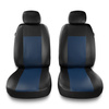 Housses de siège avant adaptées pour BMW 5 E34, E39, E60, E61, F10, G30, G31 (1988-2019) - housse siege voiture universelles - couverture siege conducteur - 2CM-BL