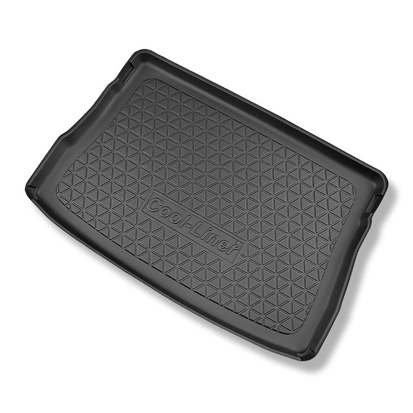 Kit tapis de coffre et tapis de voiture TPE pour: Volkswagen Golf VIII Hayon (12.2019-....) - coffre supérieur;plancher amovible au plus haut niveau;avec roue de secours complete / avec roue a usage temporaire ou kit de réparation;pas pour la version mHEV