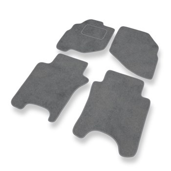 Tapis de Sol Velours adapté pour Honda City IV (2002-2008) - Premium tapis de voiture - gris