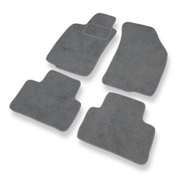 Tapis de Sol Velours adapté pour Alfa Romeo GT Coupé (2003-2010) - Premium tapis de voiture - gris