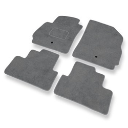 Tapis de Sol Velours adapté pour Chevrolet Orlando Monospace (2010-2018) - Premium tapis de voiture - gris