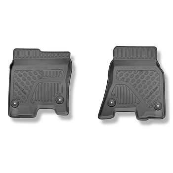 Tapis de sol en TPE adapté pour Dodge Ram V Pick-up (2019-....) - II rangée - tapis de voiture - noir