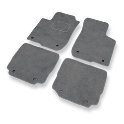 Tapis de Sol Velours adapté pour Audi A3 I 8L Hayon (1996-2003) - Premium tapis de voiture - gris