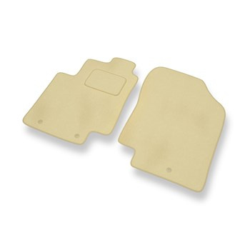 Tapis de Sol Velours adapté pour Kia Rio III (2011-2016) - Premium tapis de voiture - beige