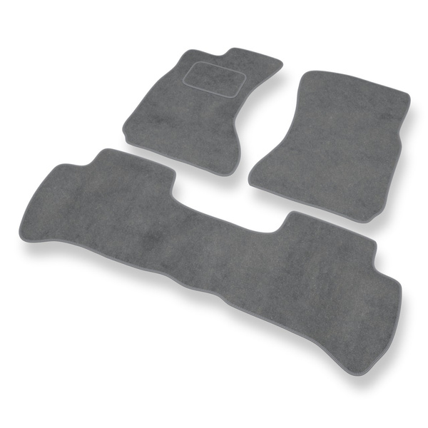 Tapis de Sol Velours adapté pour Daihatsu Terios I SUV (1997-2005) - Premium tapis de voiture - gris