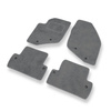 Tapis de Sol Velours adapté pour Volvo S60 I (2000-2009) - Premium tapis de voiture - gris