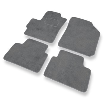 Tapis de Sol Velours adapté pour Chevrolet Spark I M200/M250 (2005-2009) - Premium tapis de voiture - gris